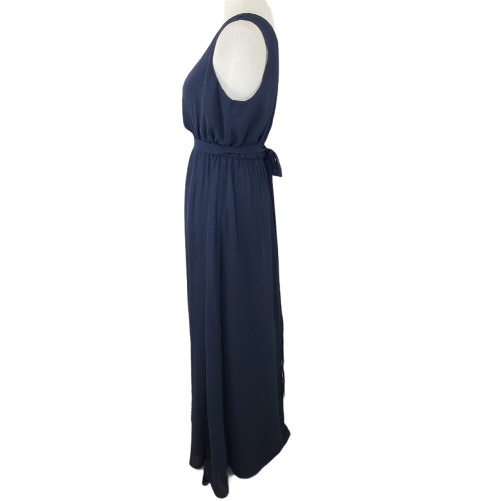 Forever 21 Blue Floor-Length Maxi Gown Medium - Picture 4 of 8